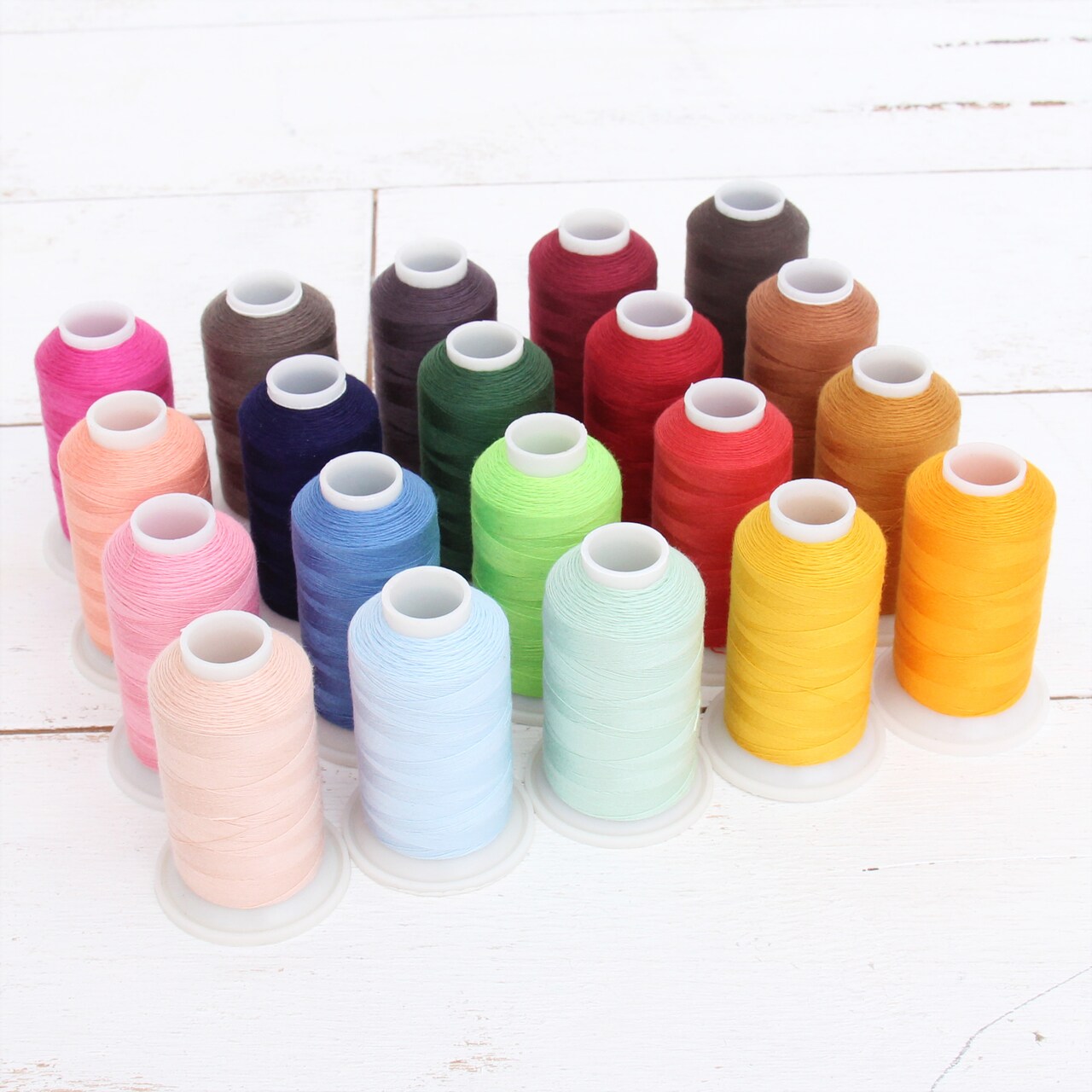 Threadart Polyester All-Purpose Sewing Thread Sets - 600m - Over 12 Sets Available - 50S/3 -For apparel, drapery, crafts and more